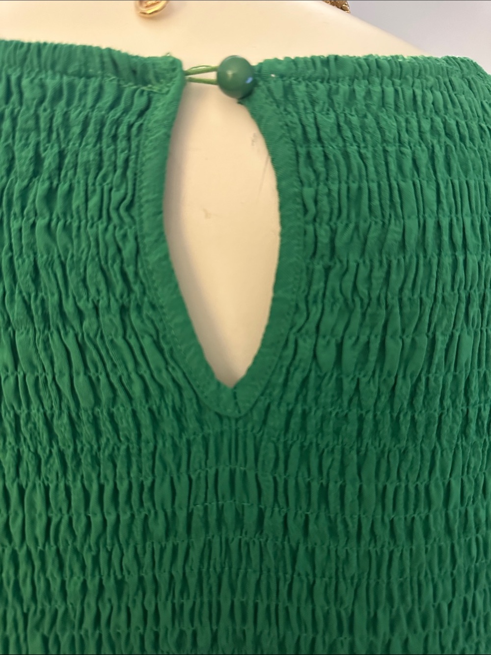 Fashion Nova Emerald Green Maxi Dress with Puff Sleeves - Picture 6 of 10